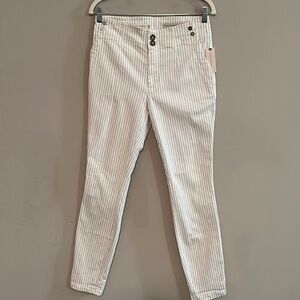 Pilcro and letter press ANTHROPOLOGIE white high rise skinny jeans size 28A NWT